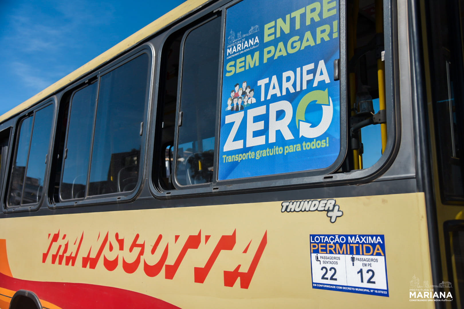Tarifa Zero impacta positivamente a vida de 78% dos usuários de ônibus de Mariana