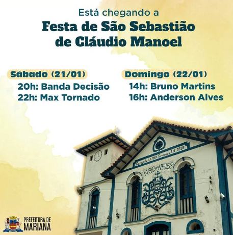 Agenda Cultural: veja o que fazer em Ouro Preto, Mariana e Itabirito neste fim de semana (20/01 a 22/01)