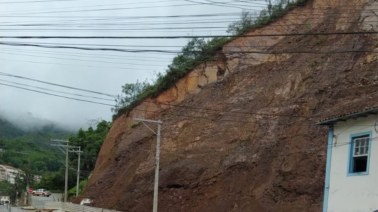Risco de deslizamento Morro da Forca em Ouro Preto