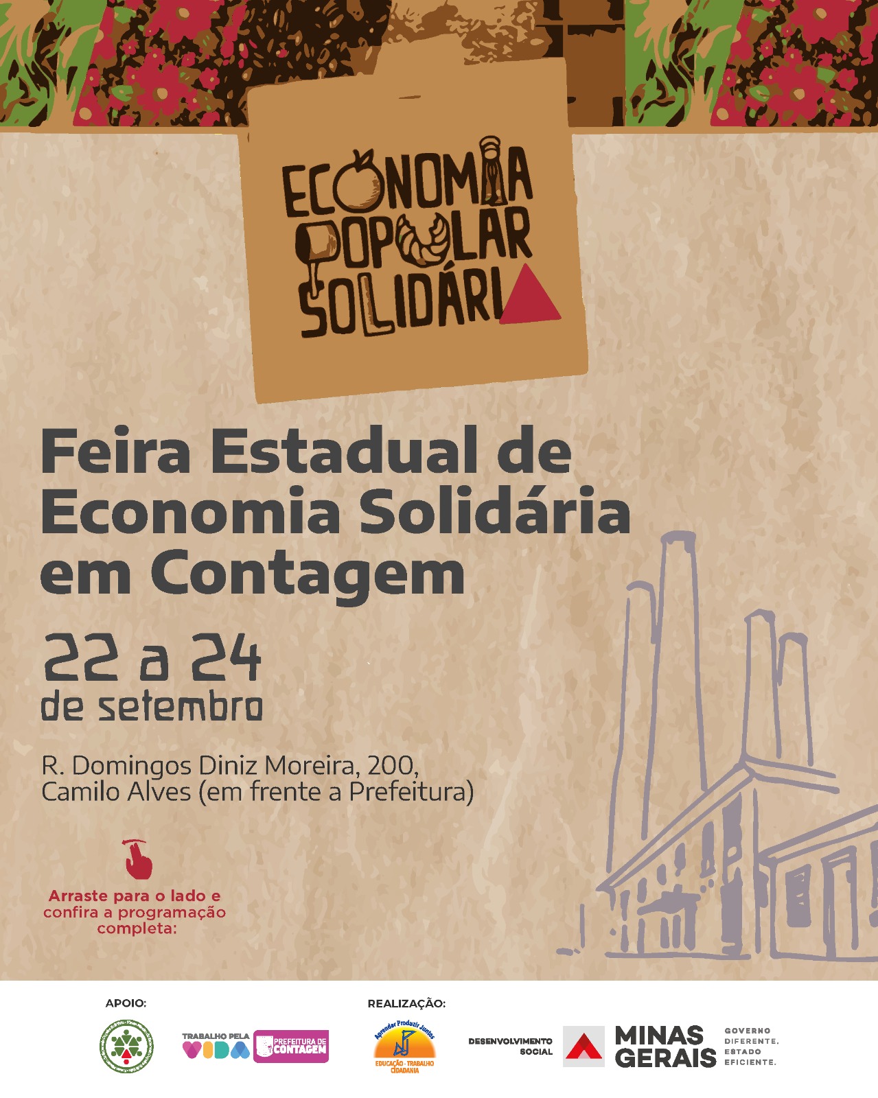 Feira Estadual de Economia Popular Solidária acontece essa semana