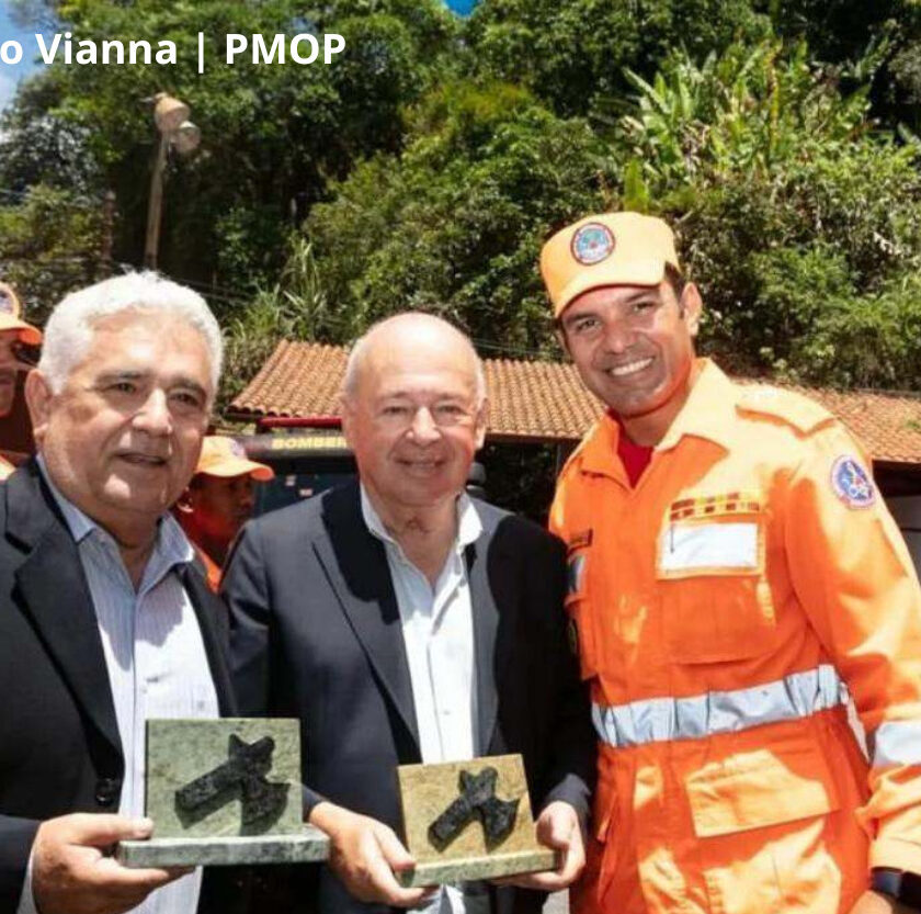Prefeitura de Ouro Preto comparece a comemoração de aniversário a Segunda Companhia de Bombeiros Militar do município.