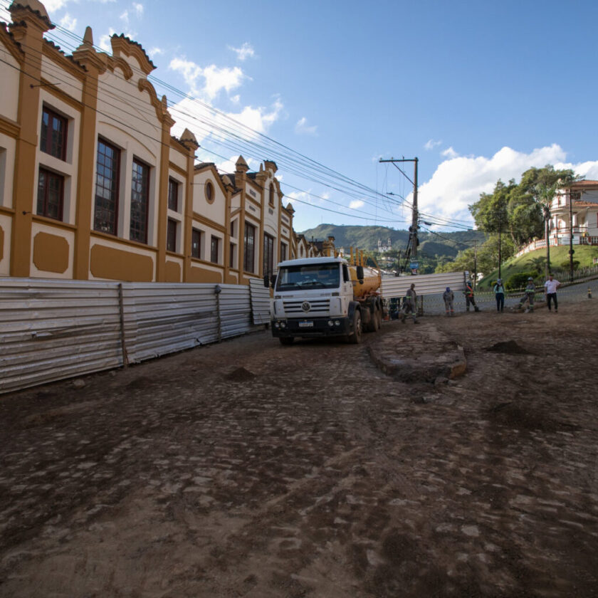 Primeira etapa das obras no Morro da Forca é iniciada em Ouro Preto