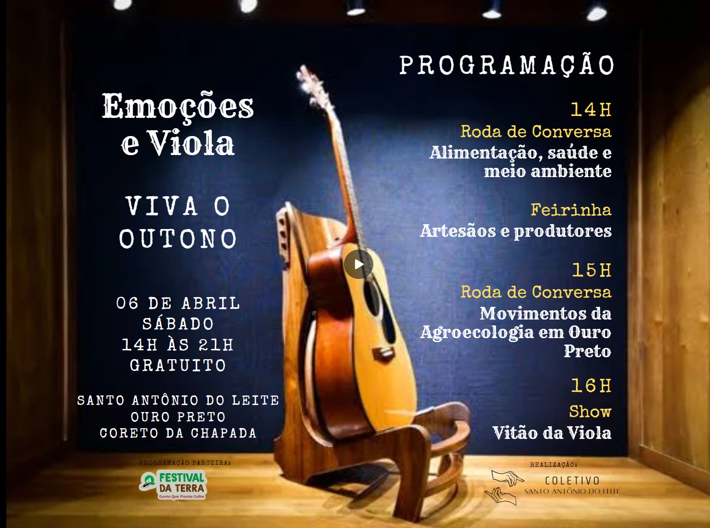 Santo Antônio do Leite recebe evento 'Viva o Outono' neste final de semana