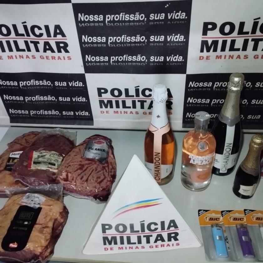 Festa interrompida: homem é preso após furtar picanha, Chandon e vodka em Mariana