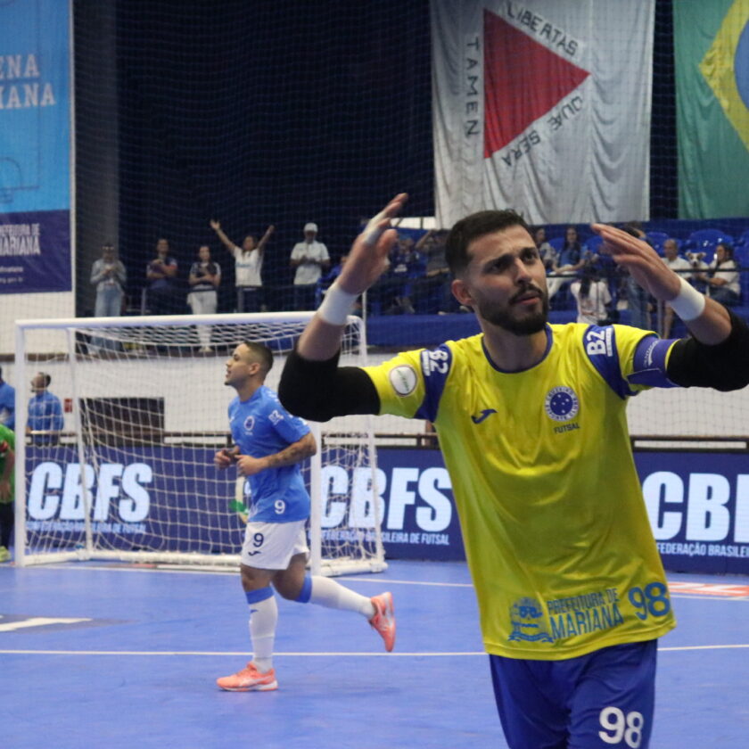 Após goleada, Cruzeiro Futsal recebe o Sapezal-MT em Mariana com entrada gratuita