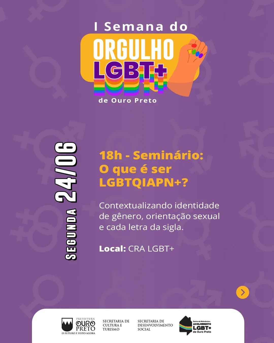 1ª Semana do Orgulho LGBT+